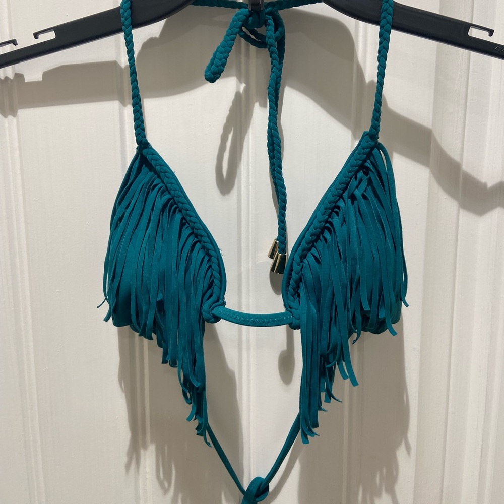 Top shop fringe bikini top